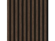 Tapety Adawall - Tapeta hnědá imitace dřeva lamely 23211-4 Omega AdaWall Tapeta hnědá imitace dřeva lamely 23211-4 Omega AdaWall