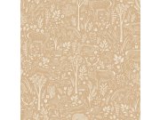 Tapeta | hnědá | zvířátka v lese | LD3421 | Little Dreamers Tapety Vavex