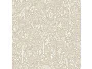 Tapety Vavex - Tapeta | šedo-béžová | zvířátka v lese | LD3403 | Little Dreamers Tapeta | šedo-béžová | zvířátka v lese | LD3403 | Little Dreamers