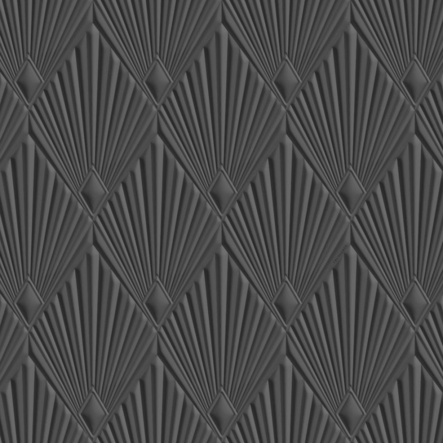Geometrická Tapeta | šedo-černá | Art deco | Z30324 | Trussardi 8