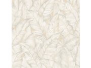 Tapeta | šedo-béžová | listy | Z30301 | Trussardi 8