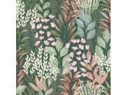 Tapeta zelená květiny listy M86904 | Lepidlo zdrama