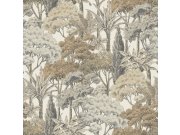 Tapeta šedo-hnědá stromy A76301 | Lepidlo zdrama