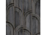 Tapeta šedo-černá dřevo 121153 | Lepidlo zdrama