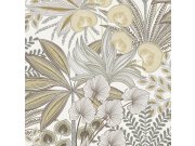 Tapety Vavex - Tapeta šedo-béžová listy A69002 | Lepidlo zdrama Tapeta šedo-béžová listy A69002 | Lepidlo zdrama