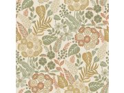 Tapeta béžová květiny A76602 | Lepidlo zdrama