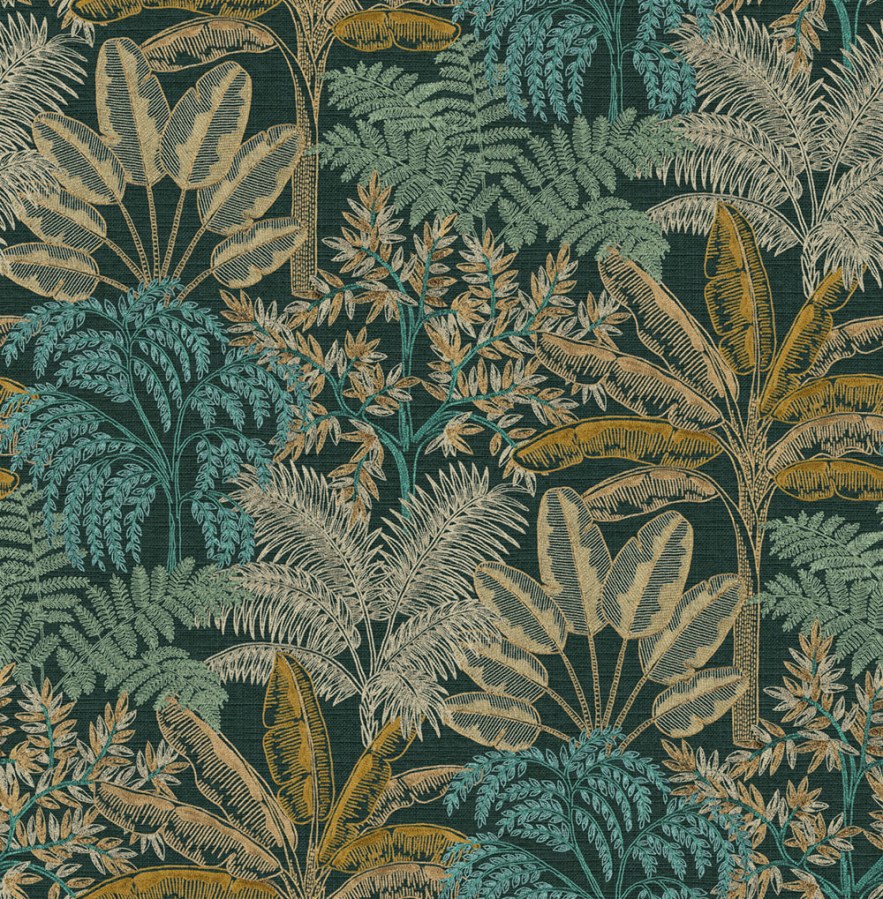 Tapety Vavex - Tapeta černá listy 127622 | Lepidlo zdrama Tapeta černá listy 127622 | Lepidlo zdrama - Tapety Vavex