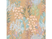 Tapety Vavex - Tapeta hnědá květiny listy M86902 | Lepidlo zdrama Tapeta hnědá květiny listy M86902 | Lepidlo zdrama