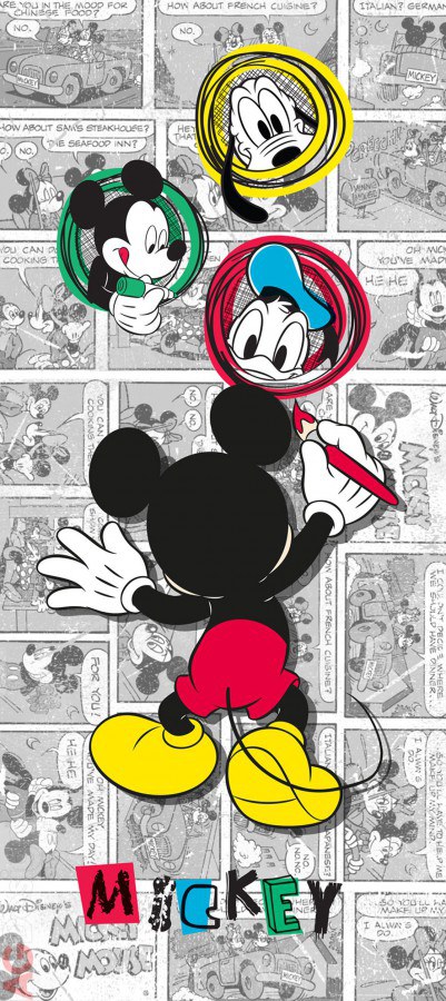 Fototapeta Mickey Mouse FTDNV-5462 | 90x202 cm - Fototapety