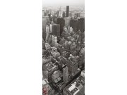 Fototapeta Ptačí pohled na město FTNV-2881 | 90x202 cm Fototapety