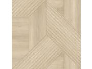 Tapety Yara - Šedo-béžová geometrická tapeta na zeď Šedo-béžová geometrická tapeta na zeď