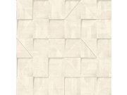Tapety Yara - Béžová geometrická tapeta na zeď Béžová geometrická tapeta na zeď