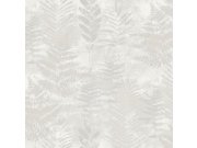 Tapety Yara - Šedo-béžová tapeta s listy Šedo-béžová tapeta s listy