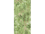 Tapeta na zeď, zelená, květiny, kapradiny, Concerto, Graham Brown Premium