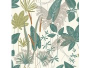 Tapety Yara - Zeleno-hnědá tapeta s listy Zeleno-hnědá tapeta s listy