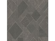 Tapety Yara - Šedo-černá geometrická tapeta se třpytkami Šedo-černá geometrická tapeta se třpytkami