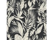 Tapety Yara - Černá tapeta na zeď Černá tapeta na zeď