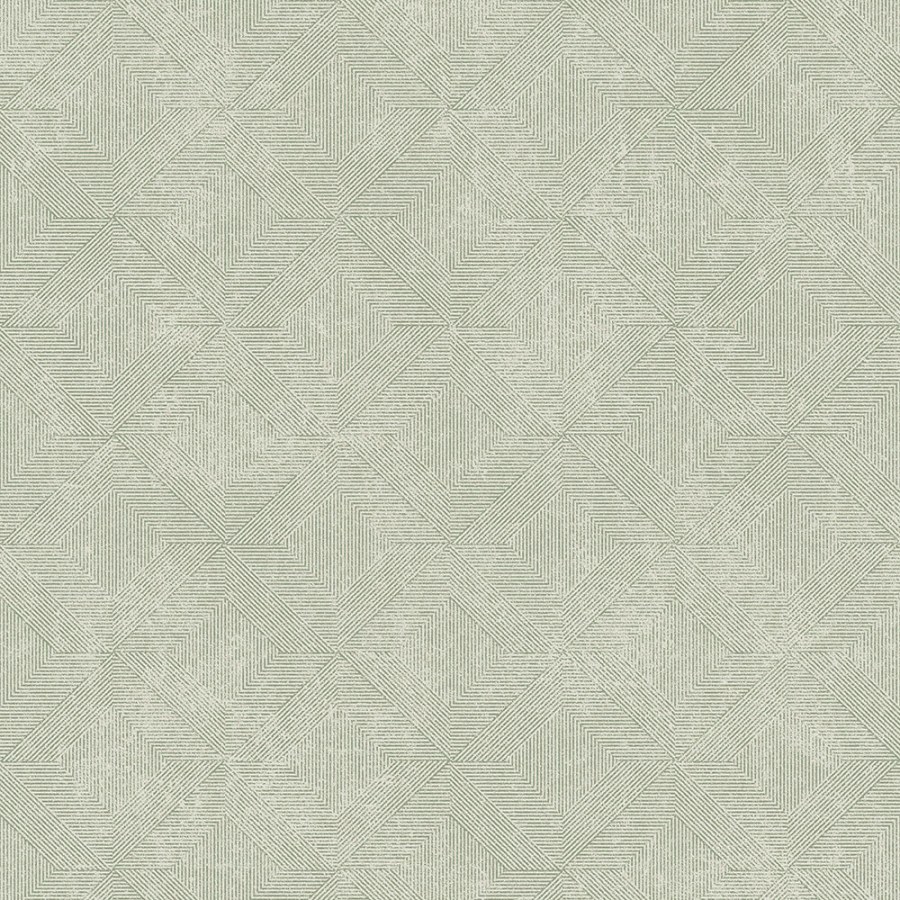 Zelená geometrická tapeta na zeď - Tapety Yara