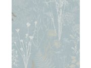 Modrá tapeta na zeď