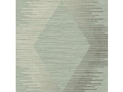 Tapety Yara - Zeleno-zlatá geometrická tapeta na zeď Zeleno-zlatá geometrická tapeta na zeď