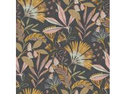 Tapety Yara - Černá tapeta na zeď Černá tapeta na zeď