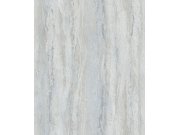 Tapeta na zeď, šedo-stříbrná, štuková omítka, City Romance, Marburg