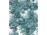 Tapeta na zeď, modrá, palmy, džungle, Arboretum, Graham Brown Premium Tapety Yara
