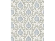 Tapety Yara - Tapeta na zeď, zeleno-modrá, listy, granátová jablka, Concerto, Graham Brown Premium Tapeta na zeď, zeleno-modrá, listy, granátová jablka, Concerto, Graham Brown Premium