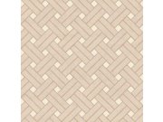 Geometrická tapeta na zeď, hnědo-béžová, Vitalis, Parato by Cristiana Masi