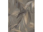 Tapeta na zeď, šedá, listy, Vitalis, Parato by Cristiana Masi