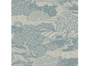 Tapeta na zeď, modro-šedá, krajina, Nordic Folk, Borastapeter