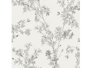 Tapety Yara - Tapeta na zeď, šedá, větvičky zlatého deště, Laura Ashley Signature Tapeta na zeď, šedá, větvičky zlatého deště, Laura Ashley Signature