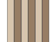 Tapeta na zeď, hnědá, imitace látky, pruhy, Top Stripes, Parato by Cristiana Masi Tapety Yara