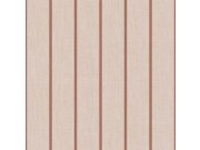 Tapeta na zeď, béžovo-hnědá, imitace látky, pruhy, Top Stripes, Parato by Cristiana Masi