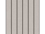 Tapeta na zeď, šedo-černá, imitace látky, pruhy, Top Stripes, Parato by Cristiana Masi