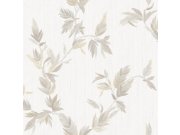 Tapeta na zeď, krémová, listy, Ornamenta, Parato by Cristiana Masi