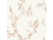Tapeta na zeď, krémová, listy, Ornamenta, Parato by Cristiana Masi Tapety Yara