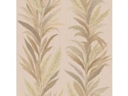 Tapeta na zeď, zlato-béžová, listy, Ornamenta, Parato by Cristiana Masi