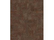 Geometrická tapeta na zeď, hnědo-červená, Spirit of Nature, The Texture Book, Khroma by Masureel