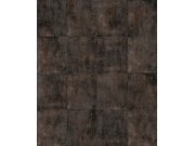 Tapety Yara - Tapeta na zeď, hnědo-černá, beton, dlaždice, The Texture Book, Masureel Tapeta na zeď, hnědo-černá, beton, dlaždice, The Texture Book, Masureel