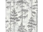 Tapeta na zeď, černo-bílá, stromy, les, Borosan Hem, Borastapeter