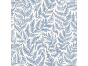 Tapeta na zeď, modrá, listy kapradin, Adorn, Borastapeter