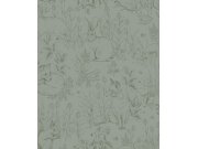 Tapeta na zeď, zelená, zvířátka, Newbie Wallpaper, Borastapeter