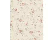 Tapeta na zeď, béžová, květiny, růže, Newbie Wallpaper, Borastapeter