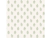 Tapeta na zeď, krémovo-zelená, listy, Adorn, Borastapeter