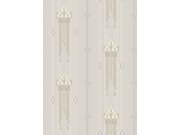 Tapety Yara - Tapeta na zeď, šedá, secesní vzor, Alla Tiders Hus, Borastapeter Tapeta na zeď, šedá, secesní vzor, Alla Tiders Hus, Borastapeter