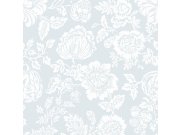 Tapeta na zeď, modrá, květiny, Shabby Chic by Rachel Ashwell