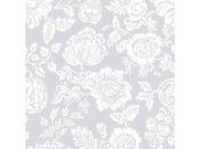 Tapeta na zeď, šedá, květiny, Shabby Chic by Rachel Ashwell Tapety Yara