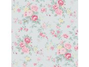 Tapeta na zeď, modrá, květiny, Shabby Chic by Rachel Ashwell Tapety Yara