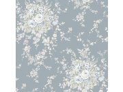 Tapeta na zeď, šedá, květiny, Shabby Chic by Rachel Ashwell Tapety Yara